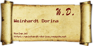 Weinhardt Dorina névjegykártya