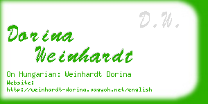 dorina weinhardt business card